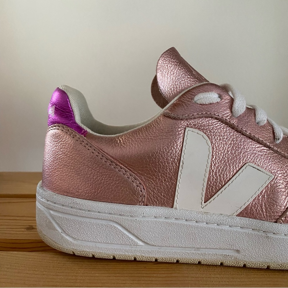 Veja V-10 Pink Matallic Sneakers 9 - Picture 10 of 16